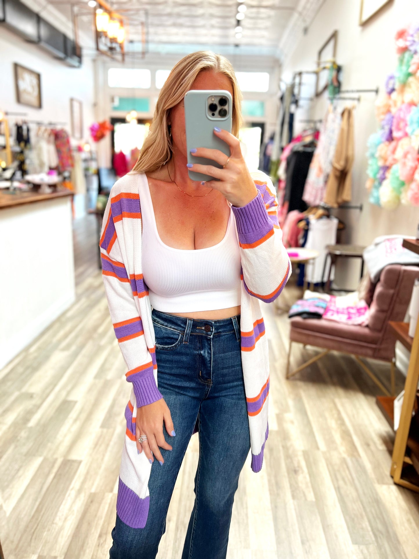 Daphne Stripe Cardigan