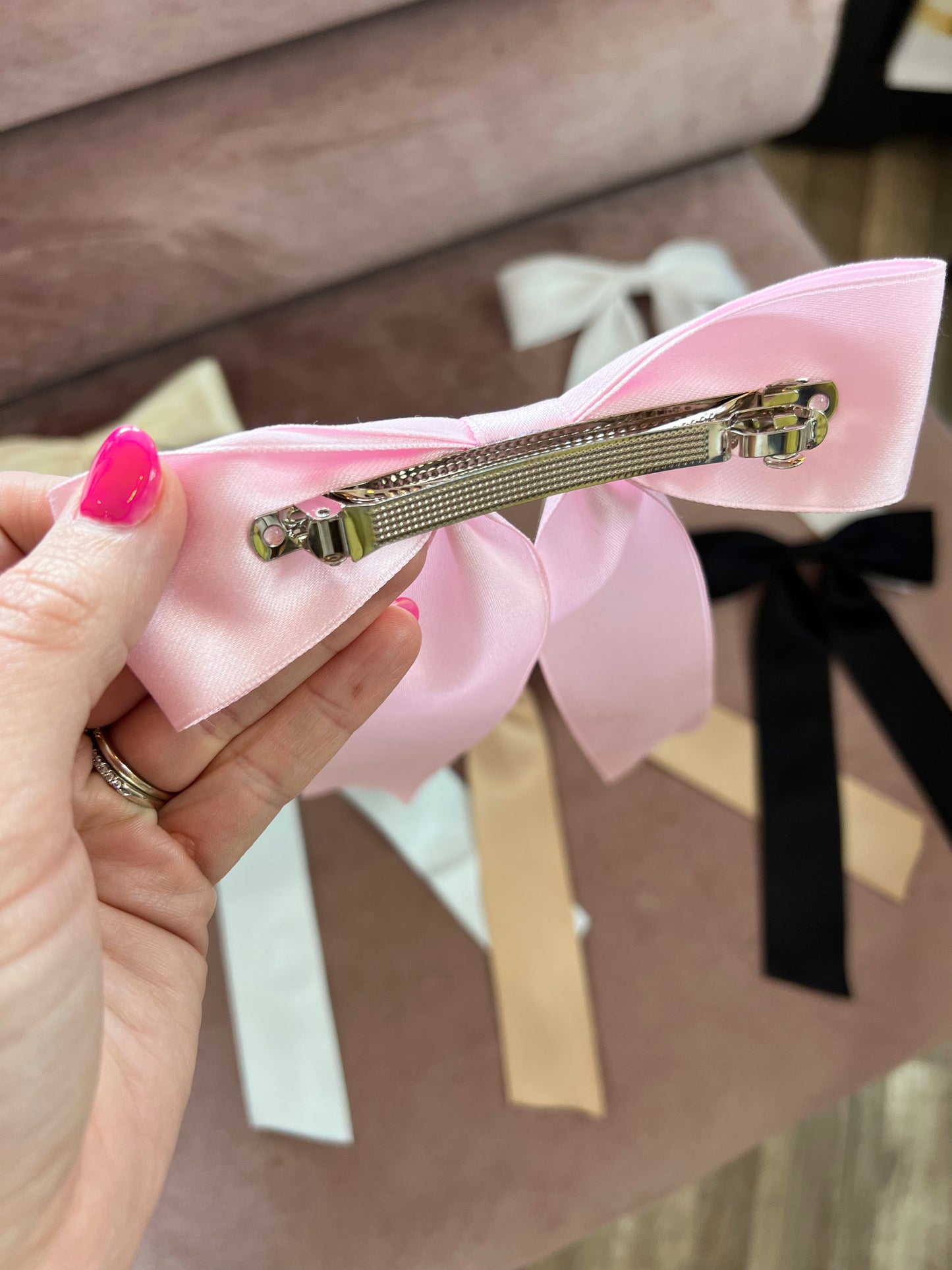Dainty Bow Hair Clips