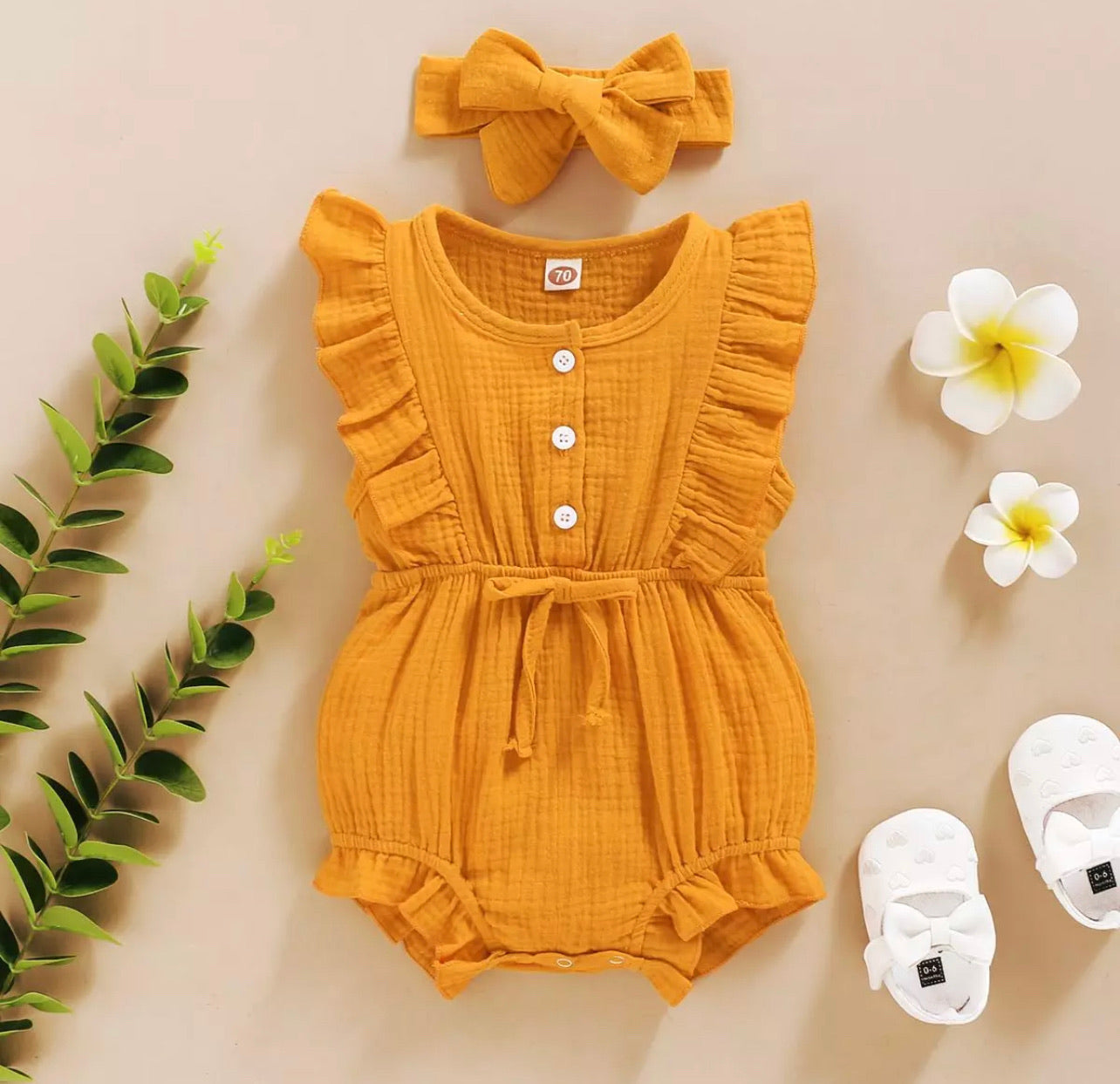 Ruffle Baby Romper