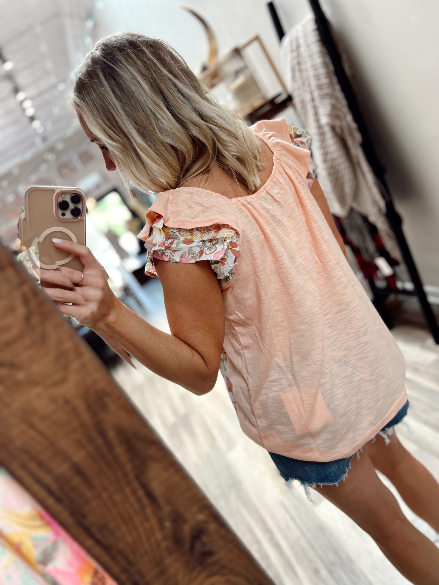 Patchwork Floral Top