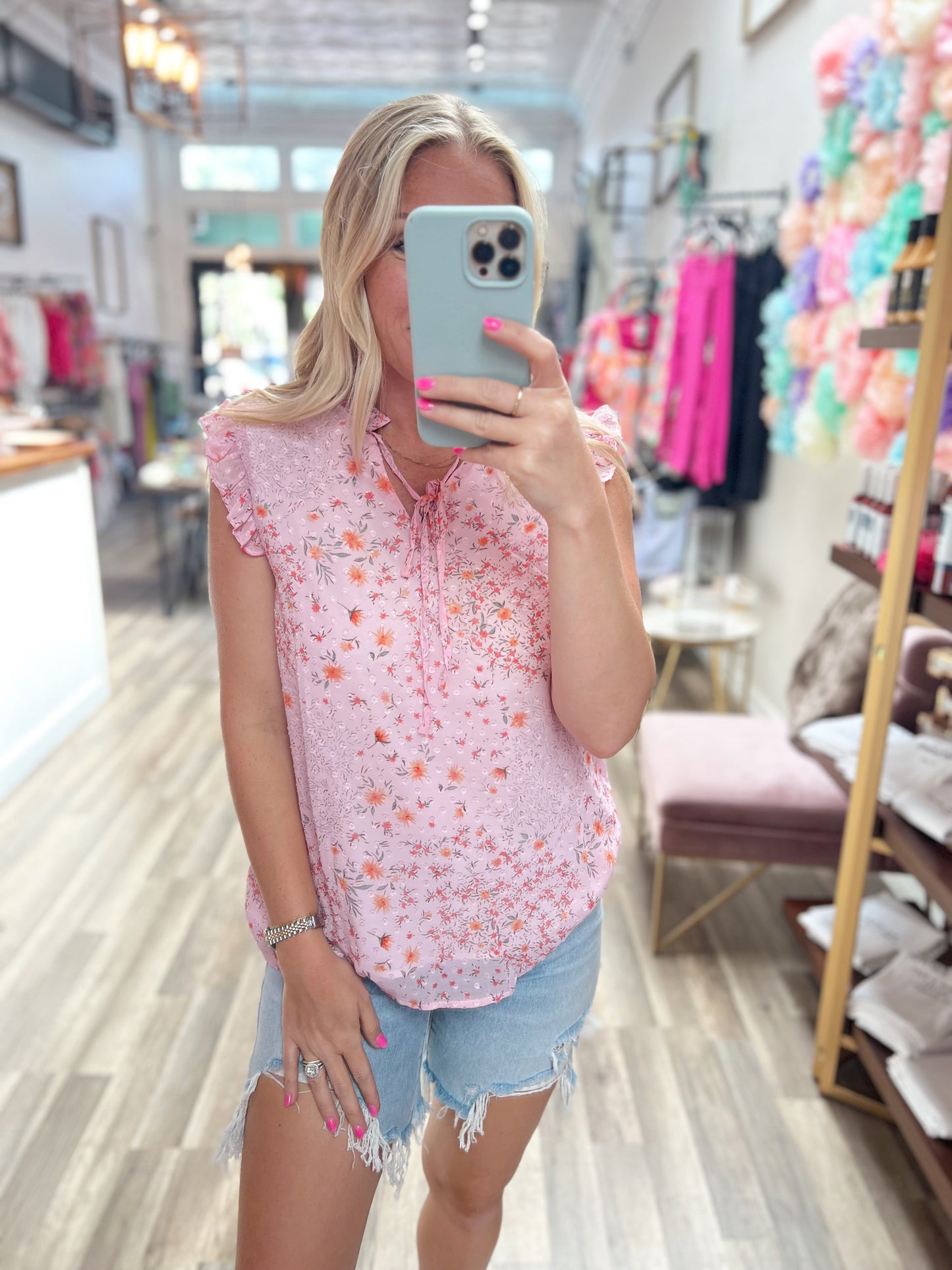 Blushing Florals Top
