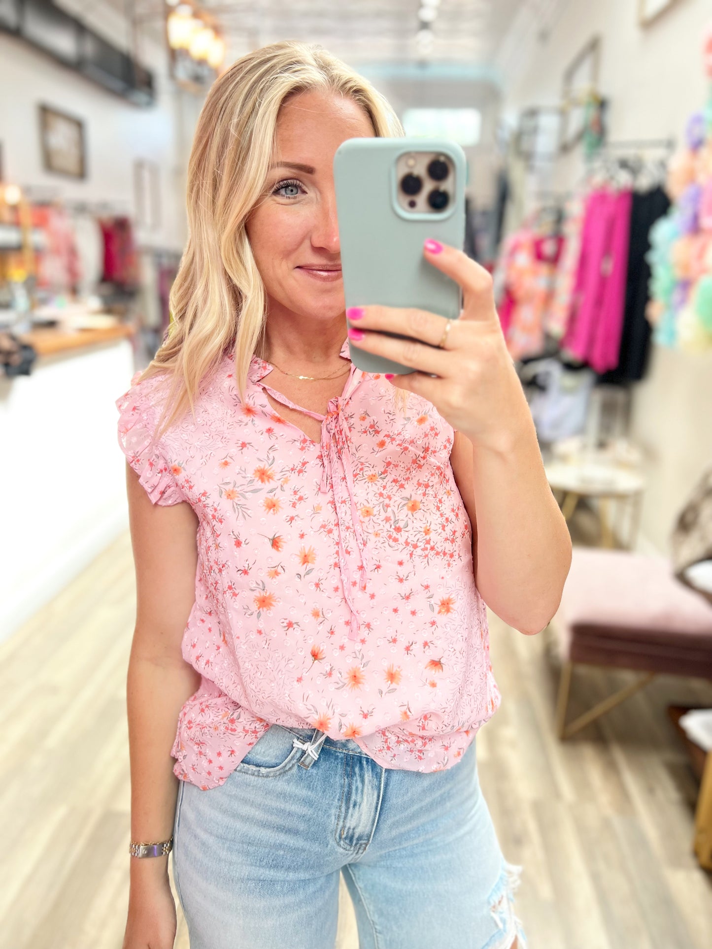 Blushing Florals Top