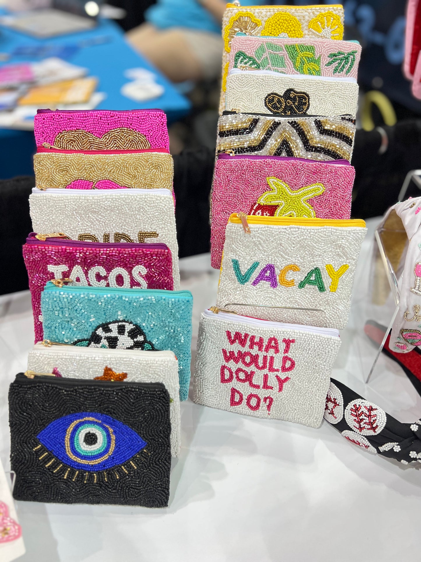 Beaded coin purses