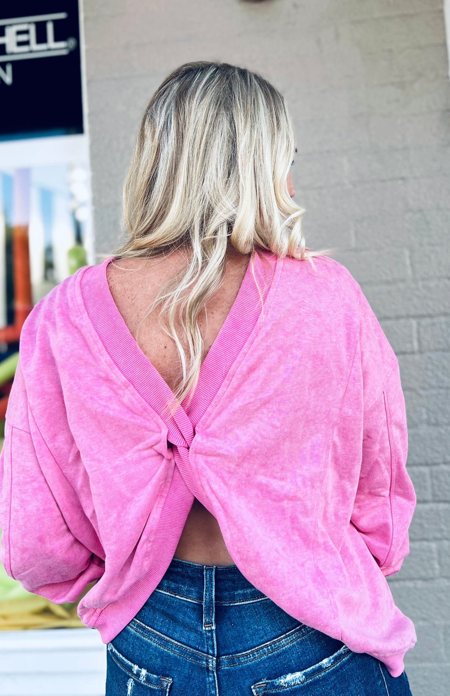 Felicia Cross Back Top