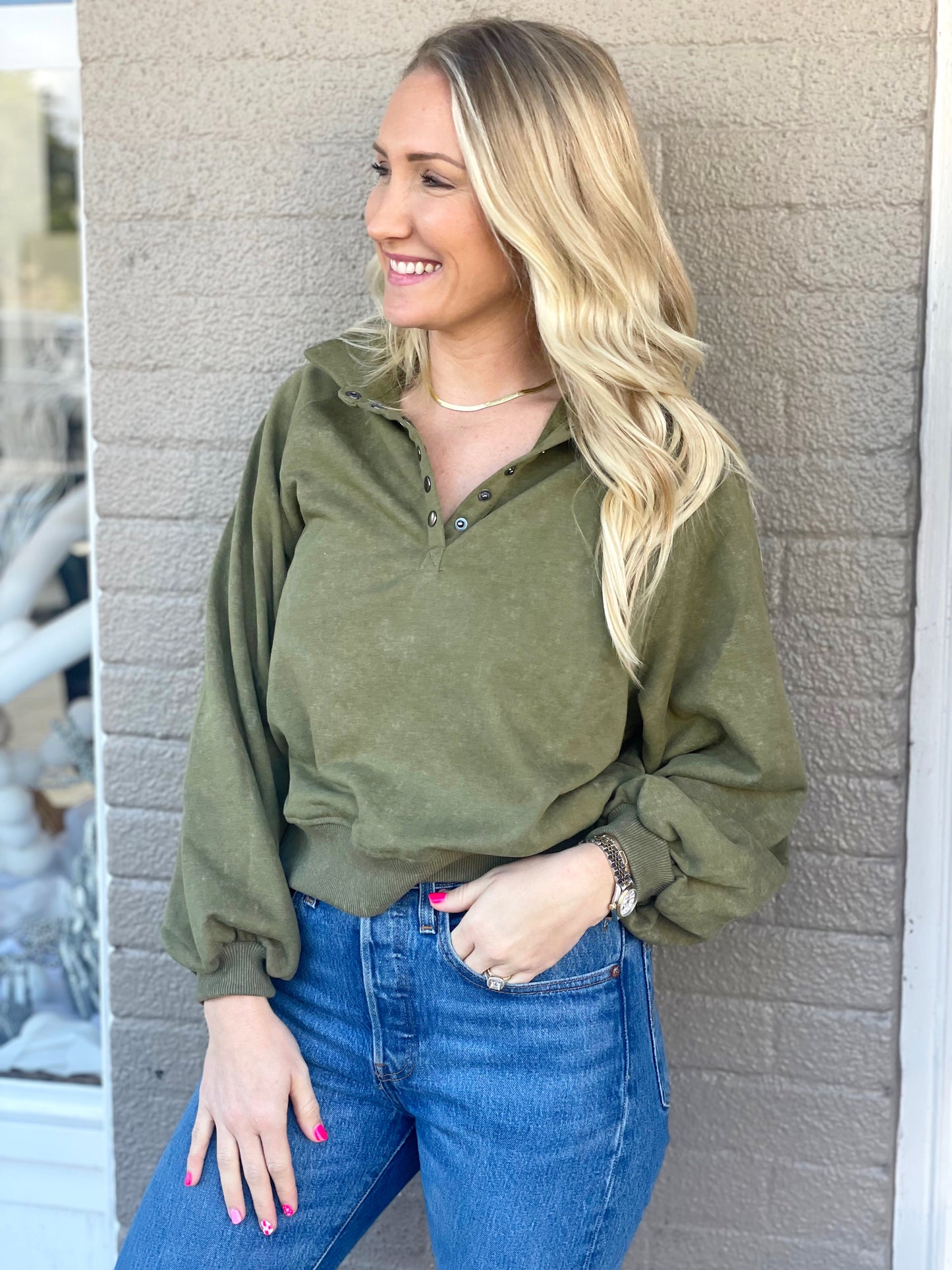 Carrie Button up Top