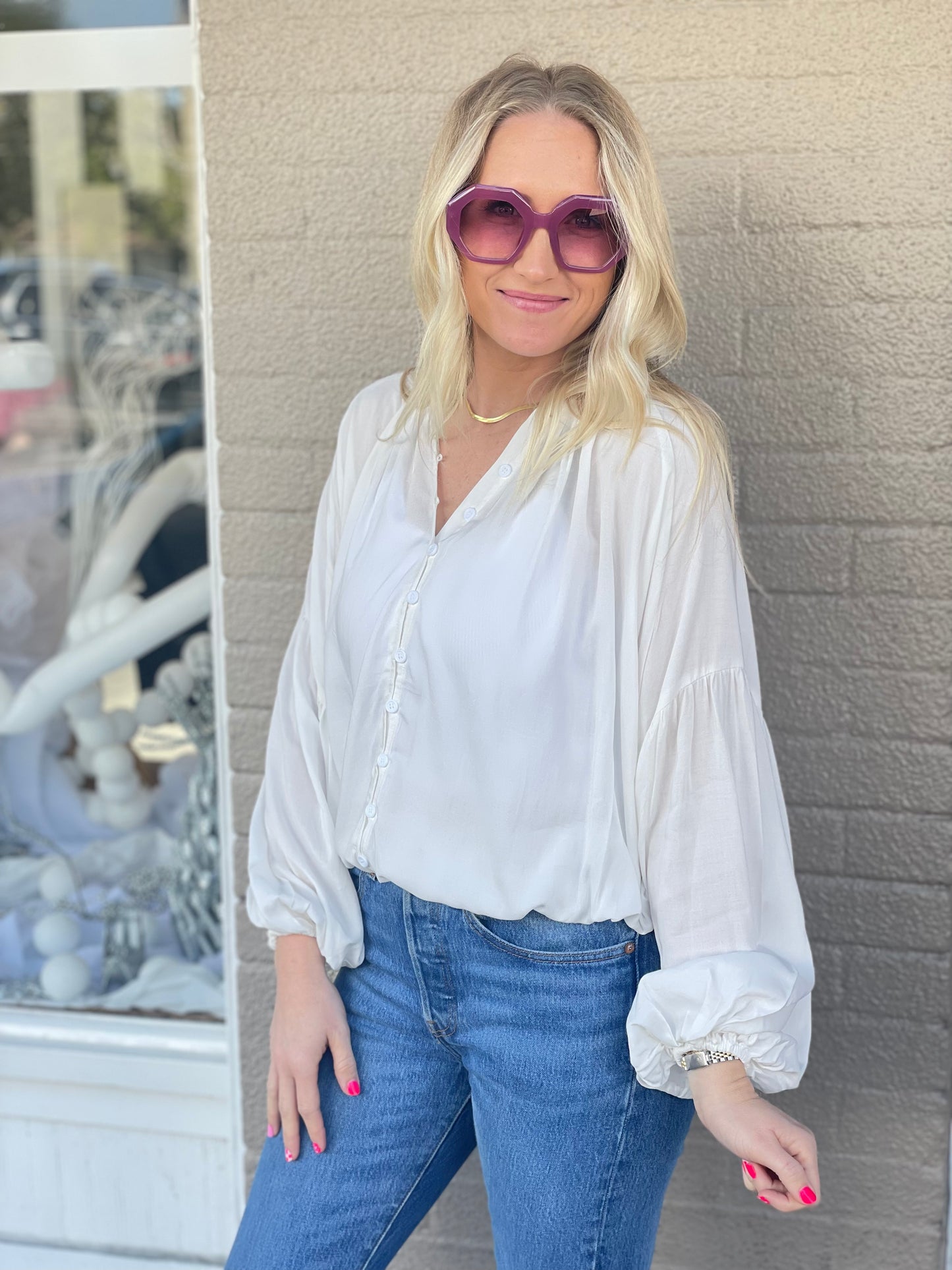 White Flow Top