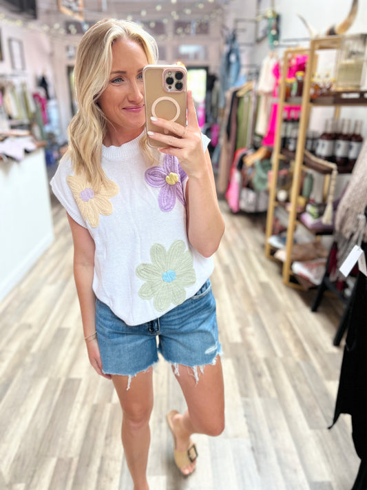 Floral Knit Top