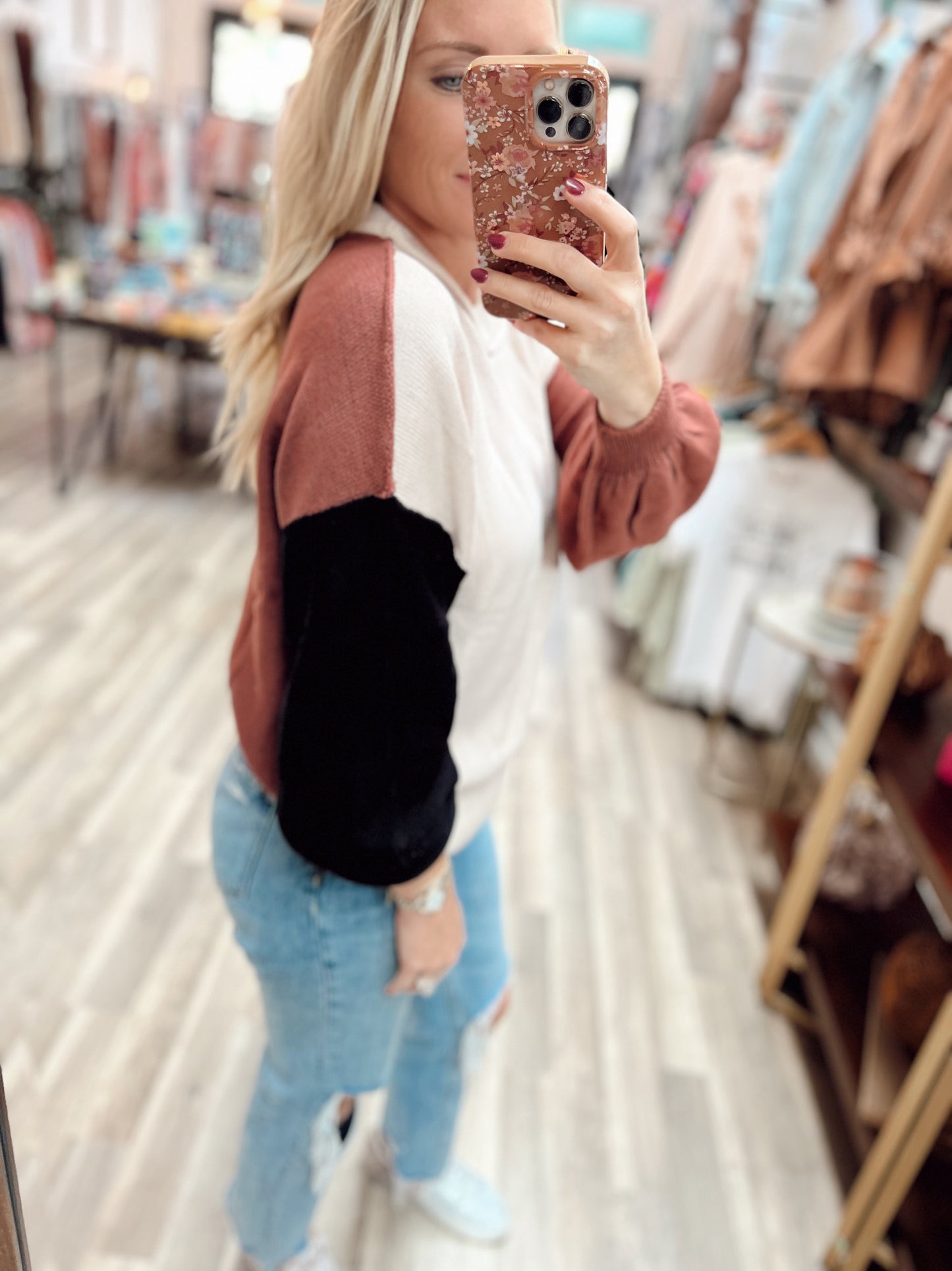 Isla Color Block Top