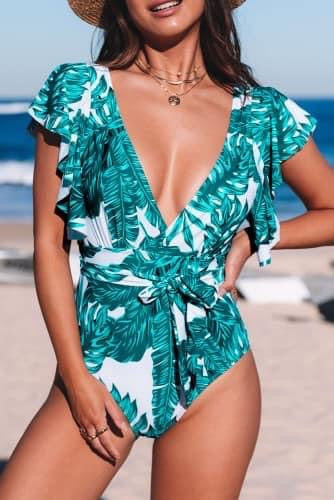 Hawaiian Leaf Swimsuit