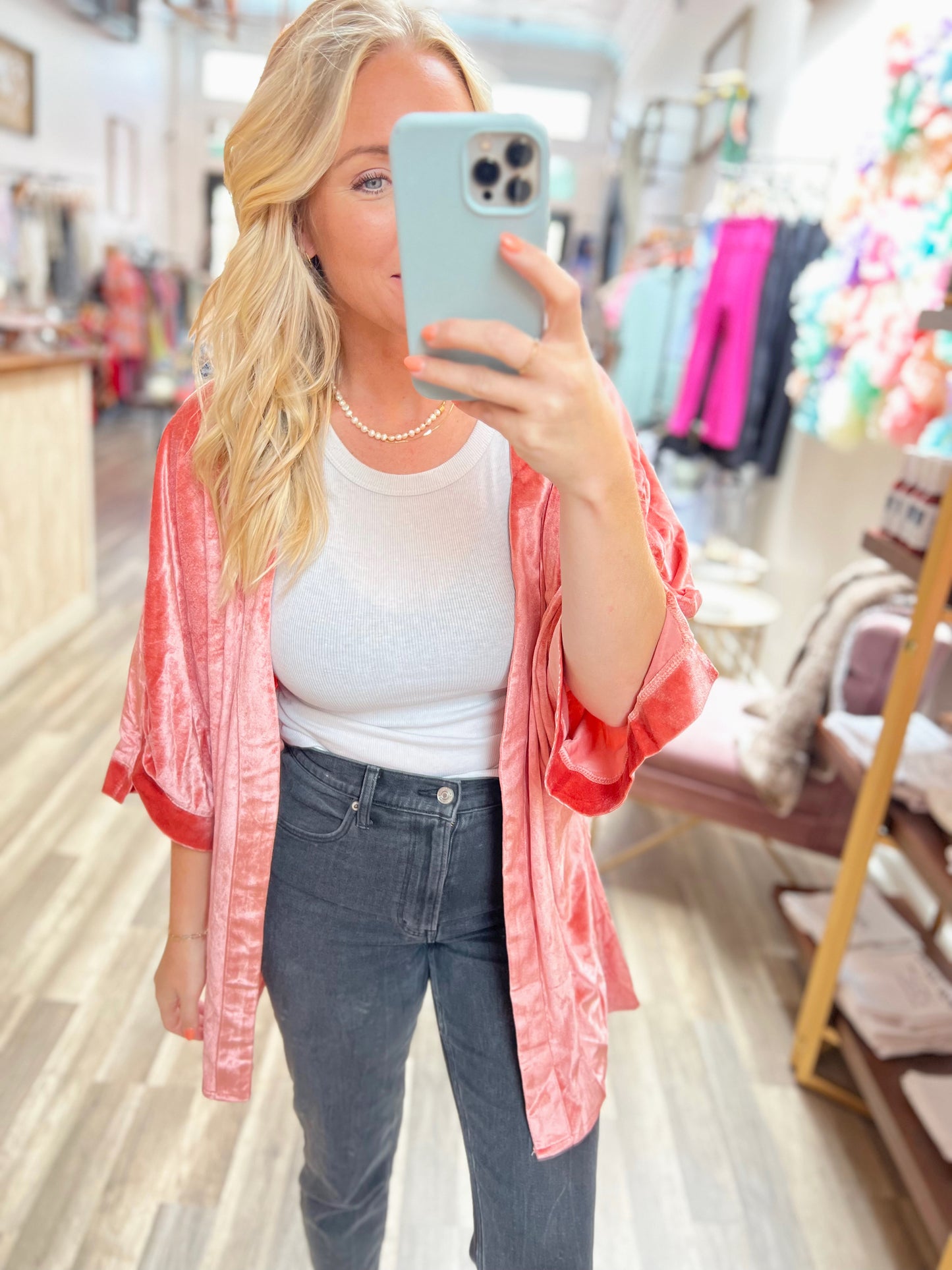 Baylie Velvet Kimono