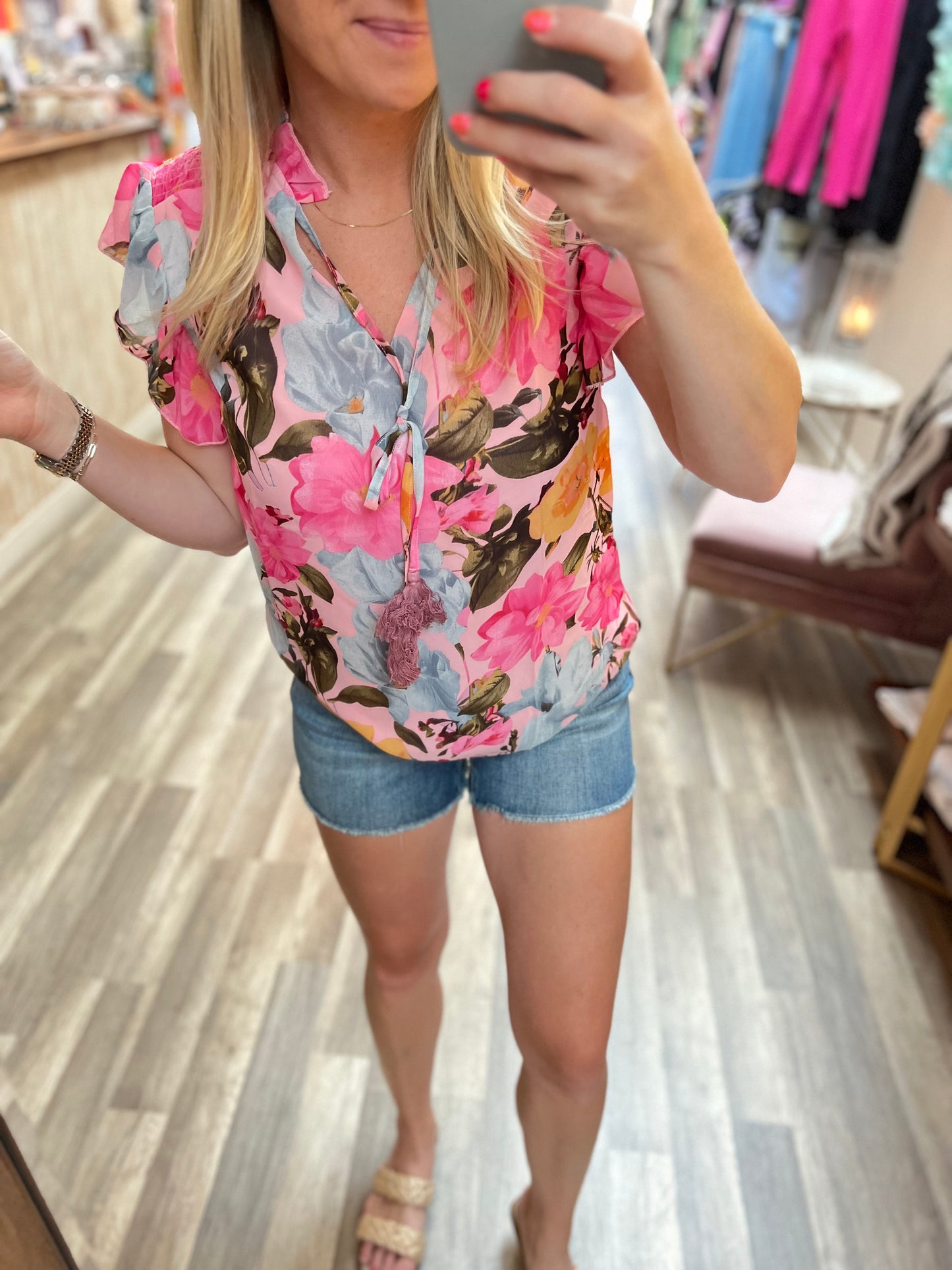 Summer Babes Florals Top